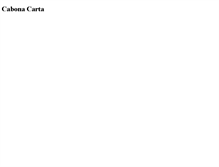 Tablet Screenshot of cabonacarta.com
